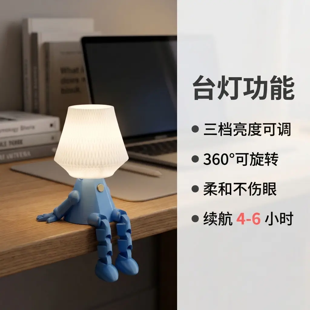 大福小灯人可动关节设计 posable joint mechanism